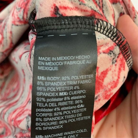 Chico's Women's Black Velvet Midi Dress Red Rose Print Size 2 Formal - Picture 5 of 7